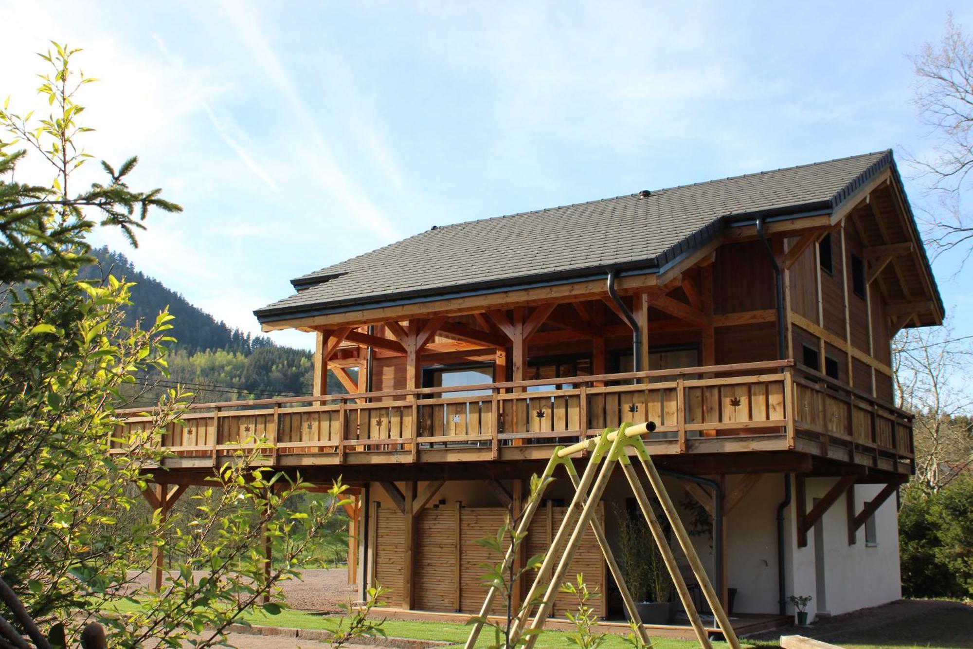 Chalet L'Oseraie, Location Touristique Spa 4 Etoiles Au Coeur Des Vosges Le Saulcy Eksteriør bilde