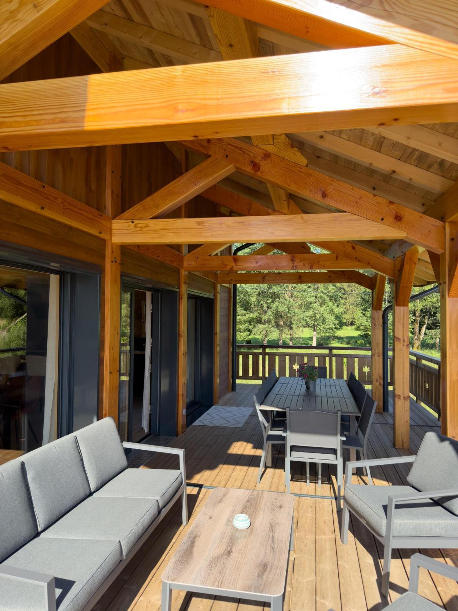 Chalet L'Oseraie, Location Touristique Spa 4 Etoiles Au Coeur Des Vosges Le Saulcy Eksteriør bilde